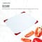 Farberware Red & White 15" Non-Slip Glass Board
